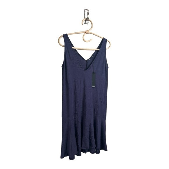 (2) Krisa X Revolve Siro Micro Modal Drop Waist Tank Dress Indigo & Purple NEW - Picture 3 of 15